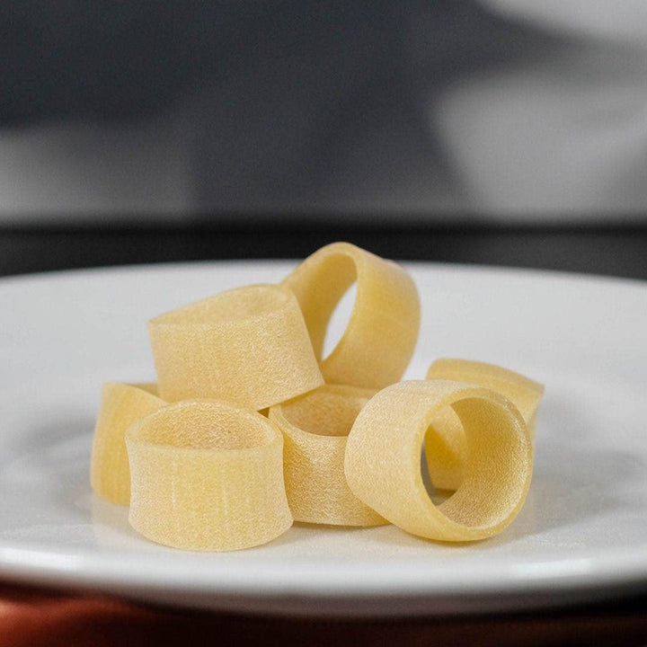 Marulo, Calamarata Pasta, Artisan Bronze Die-Cut Pasta, 12 Pack x 1.1 lbs.