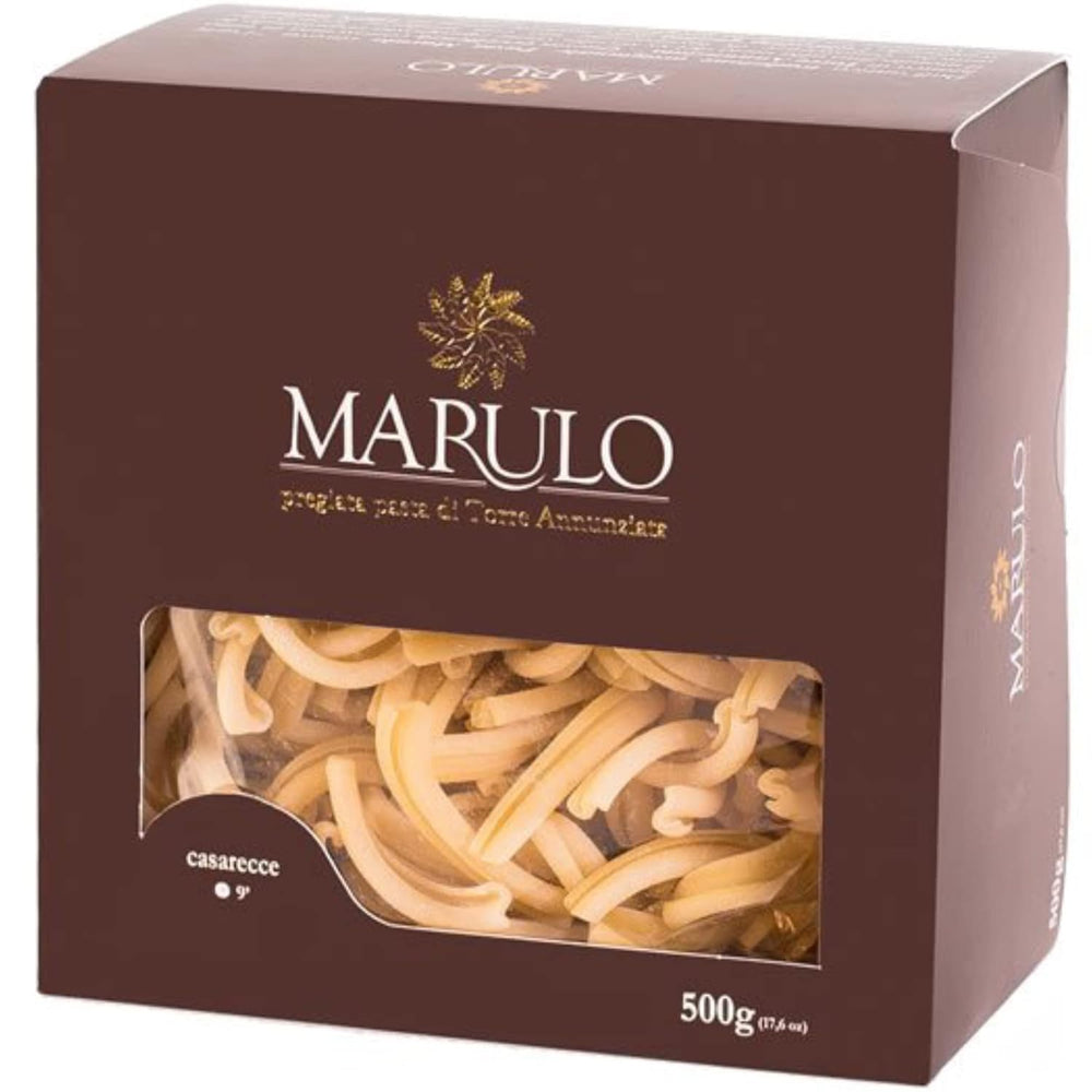 Marulo, Casarecce Pasta, Artisan Bronze Die-Cut Pasta, Pack of 12 x 1.1 lbs.