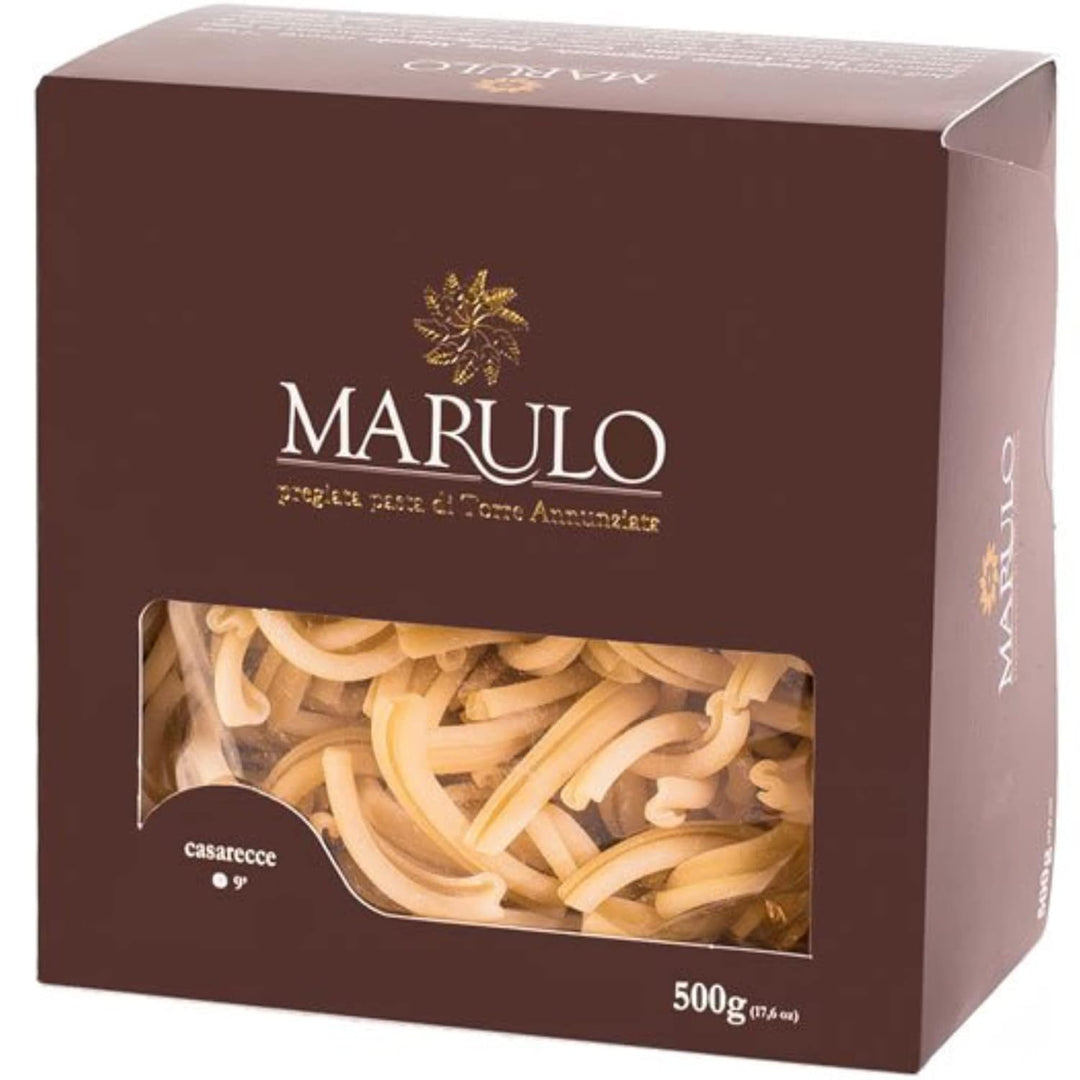 Marulo, Casarecce Pasta, Artisan Bronze Die-Cut Pasta, Pack of 12 x 1.1 lbs.