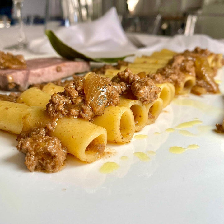 Marulo Paccheri Pasta, Artisan Bronze Die-Cut Pasta, Pack of 12 x 1.1 lbs.