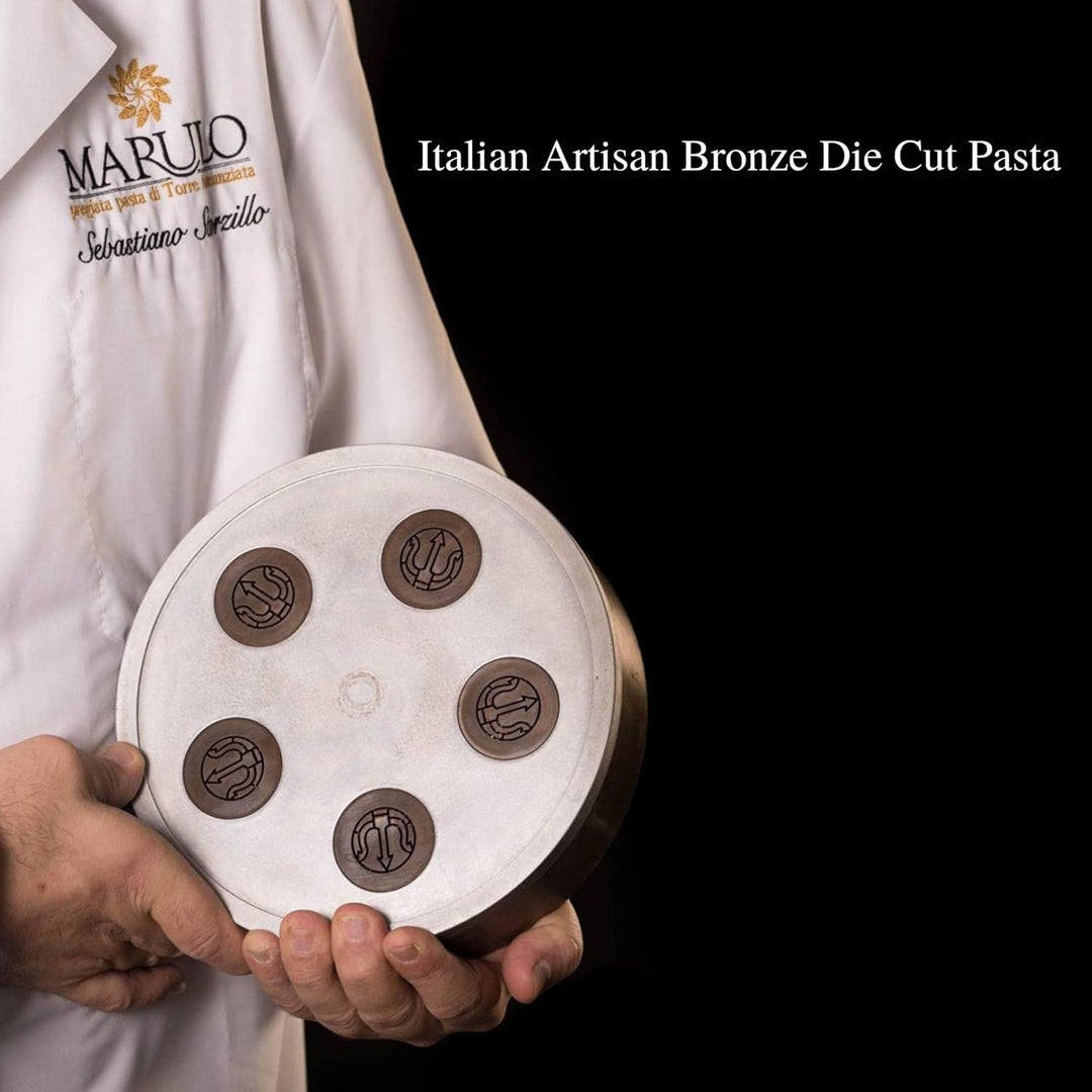 Marulo Paccheri Pasta, Artisan Bronze Die-Cut Pasta, Pack of 12 x 1.1 lbs.