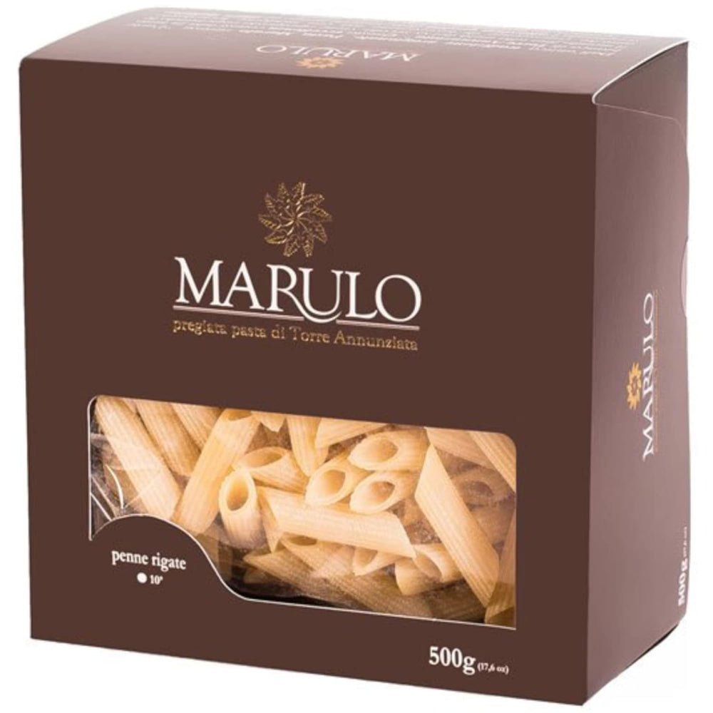 Marulo, Penne Pasta, Artisan Bronze Die-Cut Pasta, 12 Pack x 1.1 lbs.