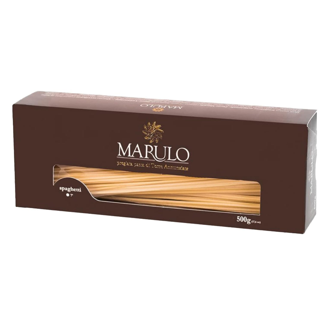 Marulo, Spaghetti Pasta, Artisan Bronze Die-Cut Pasta, 12 Pack x 1.1 lbs.