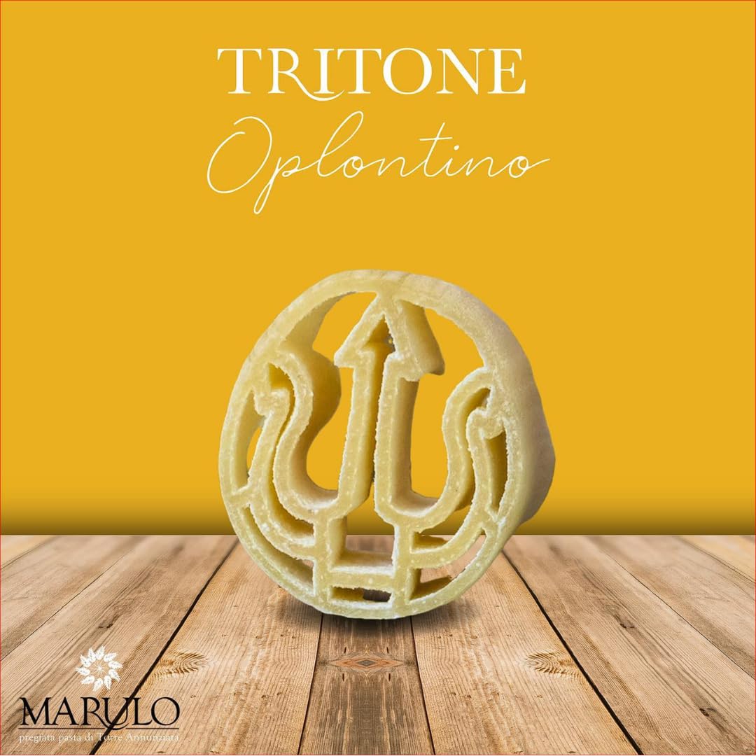 Marulo,Tritone Oplontino Pasta, Artisan Bronze Die-Cut Pasta, 12 Pack x 1.1 lbs.