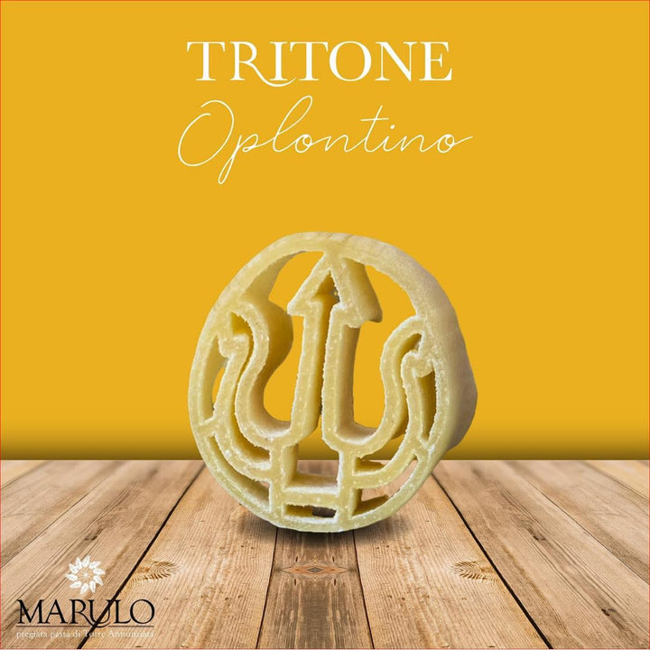 Marulo,Tritone Oplontino Pasta, Artisan Bronze Die-Cut Pasta, 12 Pack x 1.1 lbs.