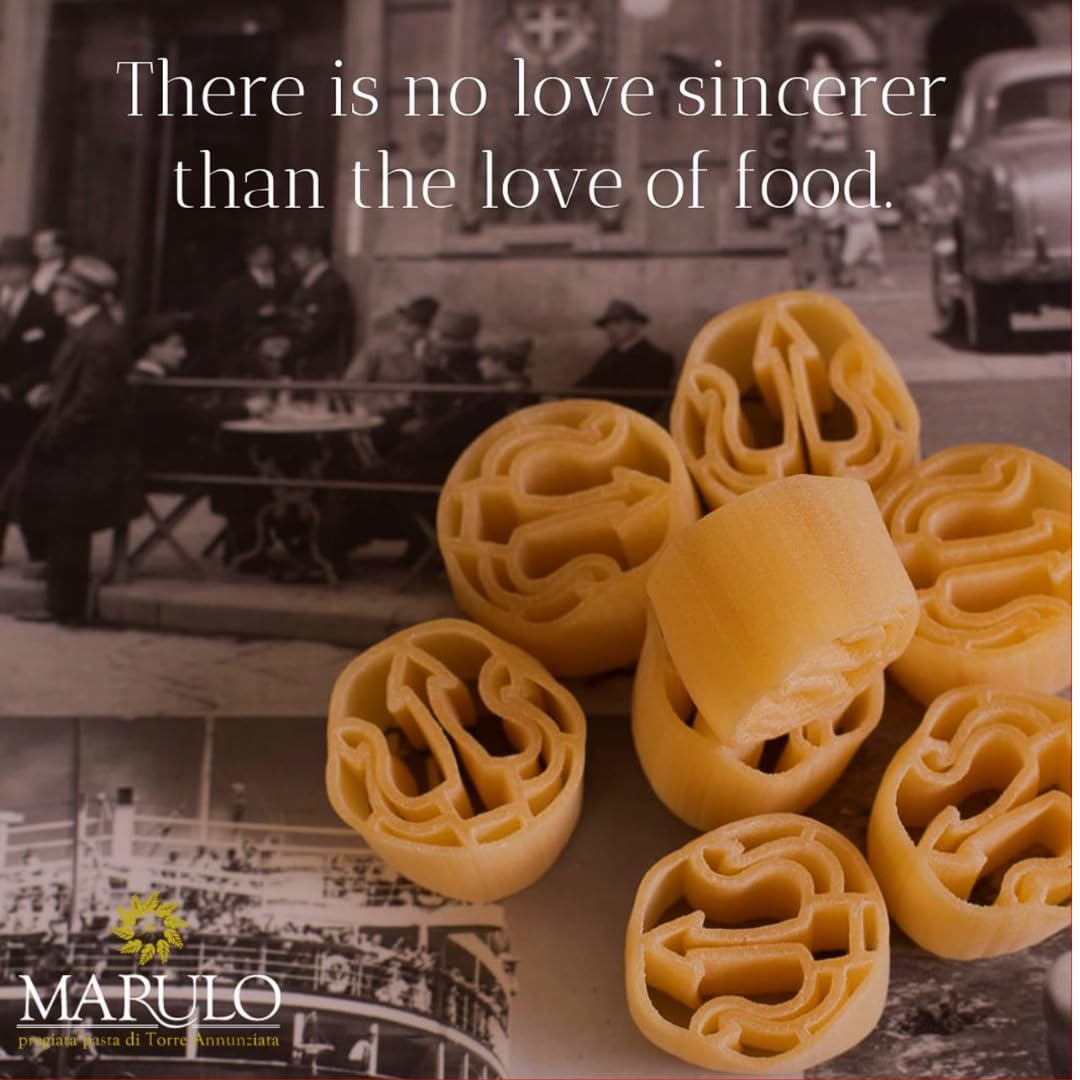 Marulo, Tritone Oplontino Pasta, Artisan Bronze Die-Cut Pasta, 12 Pack x 1.1 lbs.