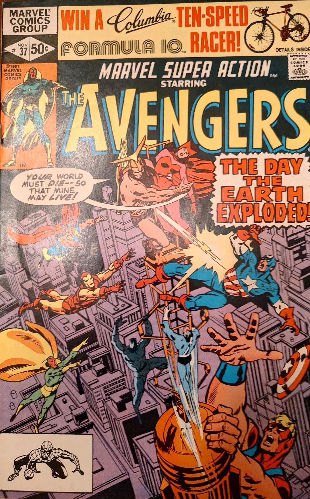 Marvel Super Action #37 Starring the Avengers Comic Book