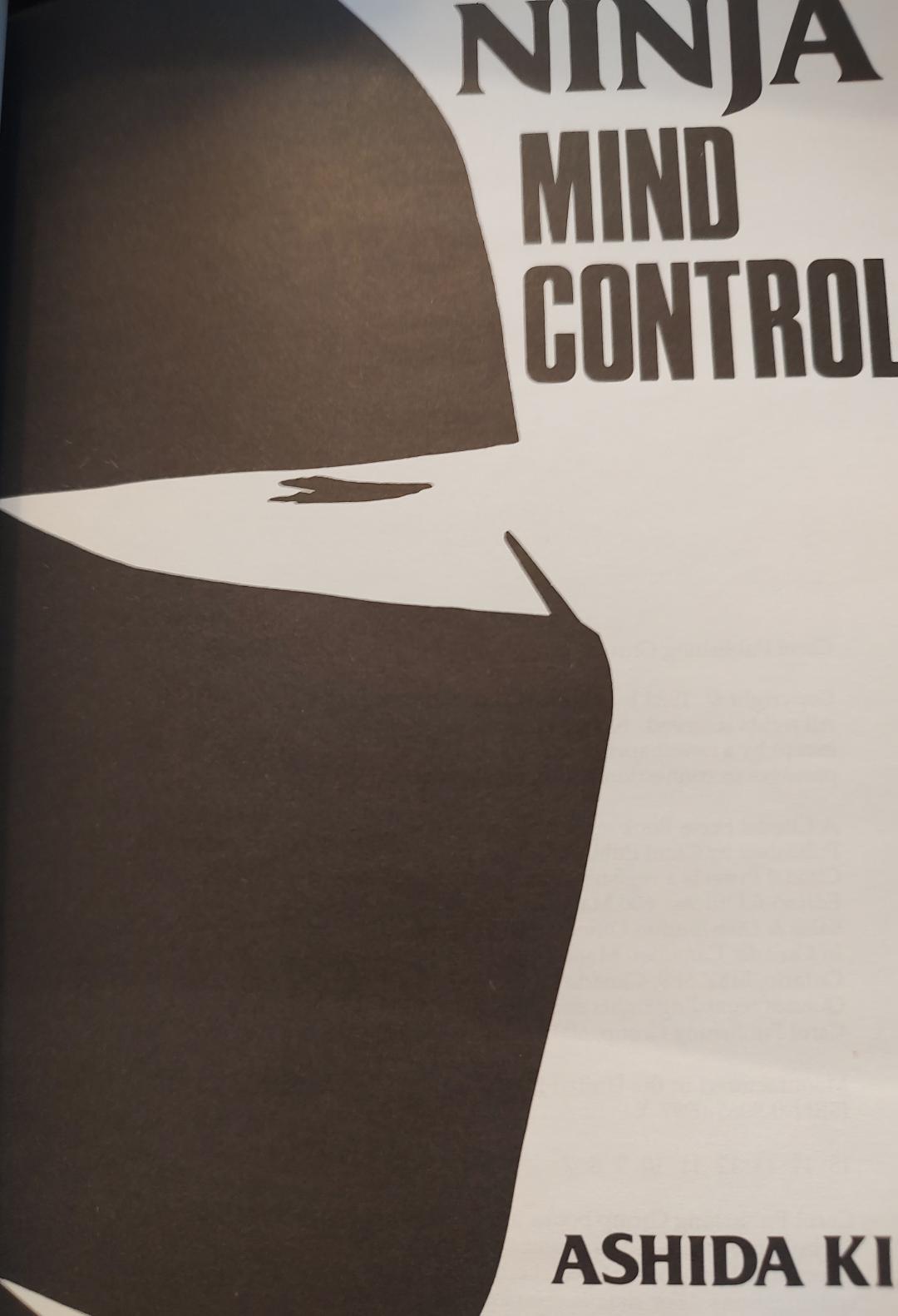 Ninja Mind Control Book Inside Cover