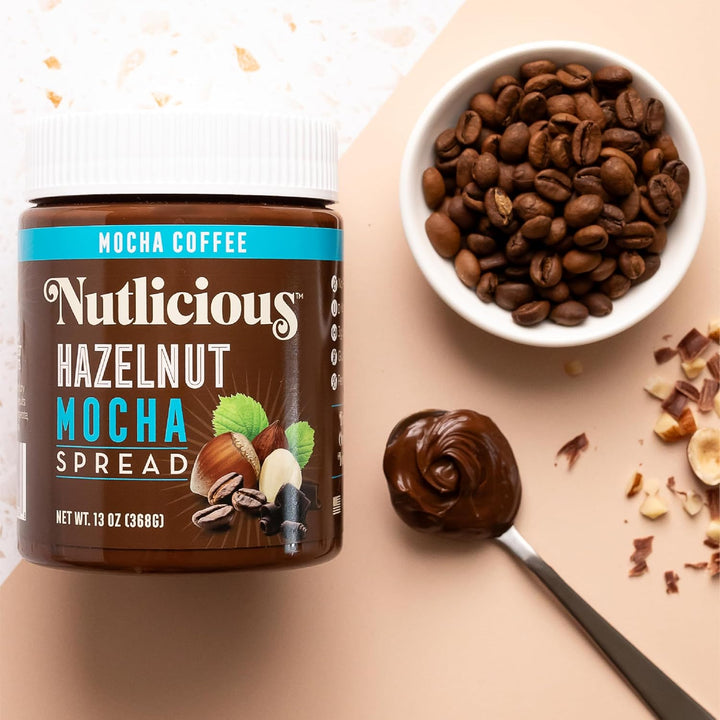 Nutlicious, Hazelnut Mocha Spread, 13 oz.