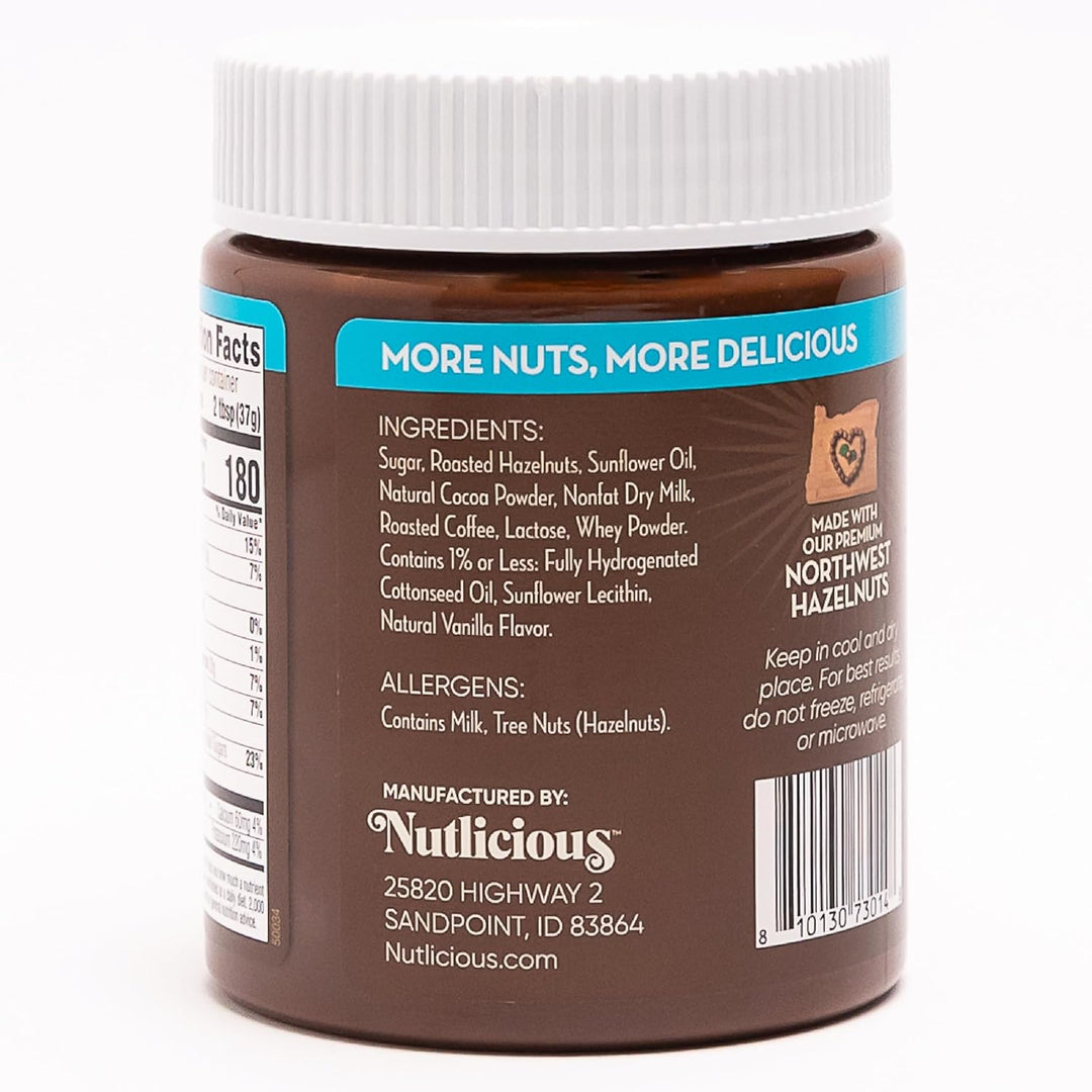 Nutlicious, Hazelnut Mocha Spread, 13 oz.