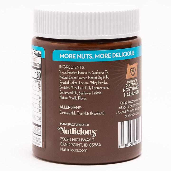 Nutlicious, Hazelnut Mocha Spread, 13 oz.