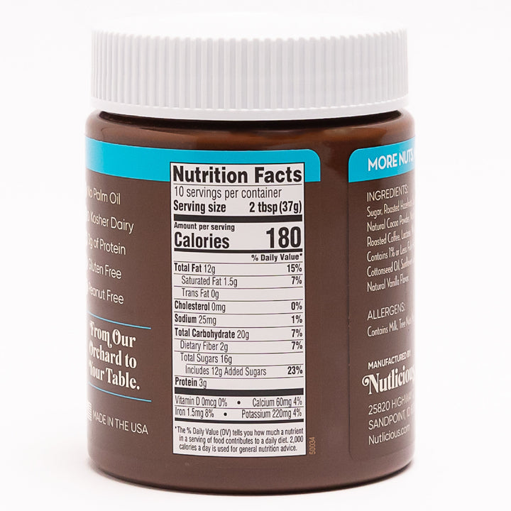 Nutlicious, Hazelnut Mocha Spread, 13 oz.