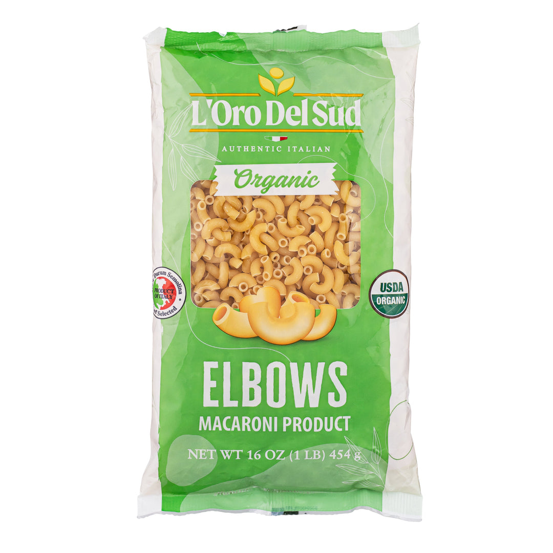 L'Oro Del Sud, Organic Elbows Pasta, 20 Pack x 1 lbs.