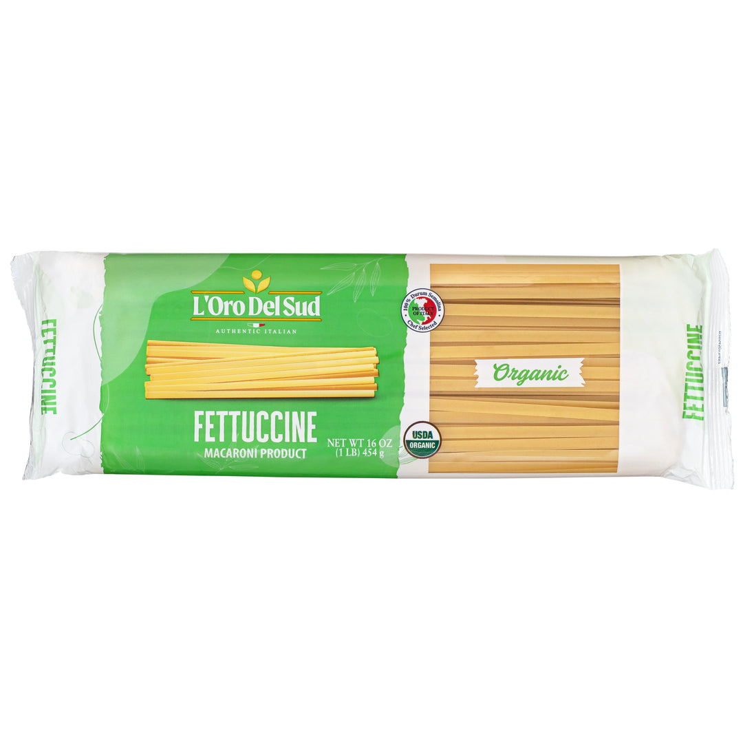L'Oro Del Sud, Organic Fettuccine Pasta 20 Pack x 1 lbs.
