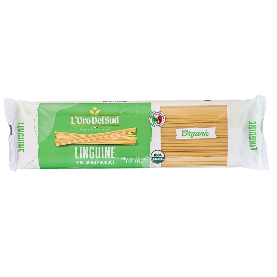 L'Oro Del Sud, Organic Linguine Pasta 20 Pack x 1 lbs.