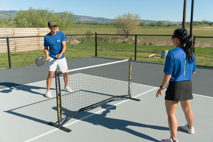 Moment Pickle blasters 2-Color Mini Plastic Indoor/Outdoor Practice Balls for Pickleball Training on the Court.