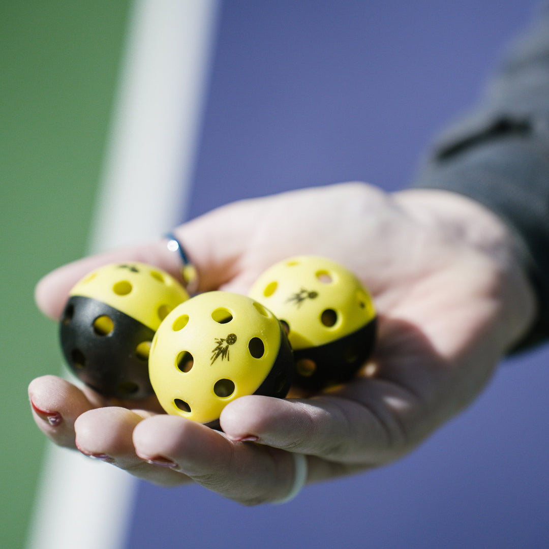 Moment Pickle blasters 2-Color Mini Plastic Indoor/Outdoor Practice Balls for Pickleball Training