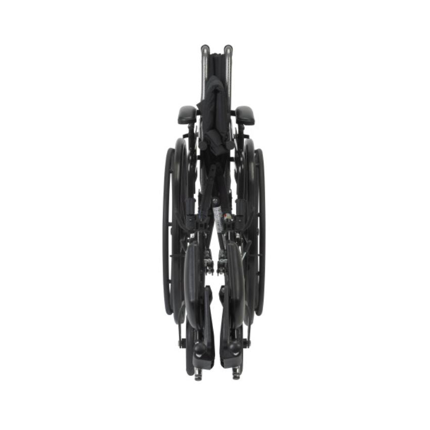 Cruiser III Light Weight Wheelchair with Flip Back Removable Arms, Adjustable Height Desk Arms, Swing Away Footrests, 18"