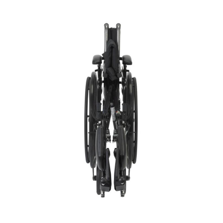 Cruiser III Light Weight Wheelchair with Flip Back Removable Arms, Adjustable Height Desk Arms, Swing Away Footrests, 18"