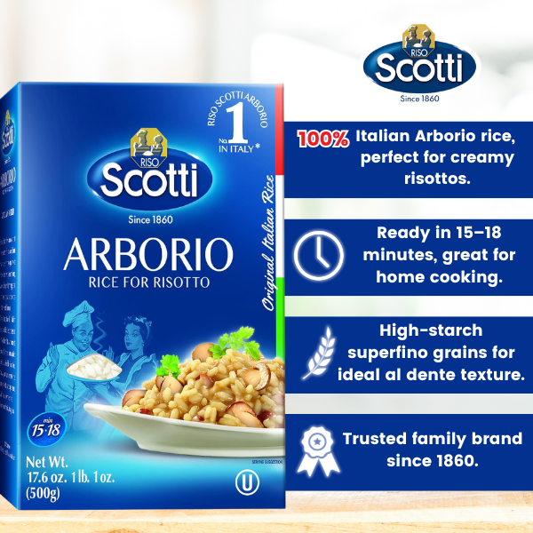 Riso Scotti, Arborio Rice, 1 lbs. (500 g)