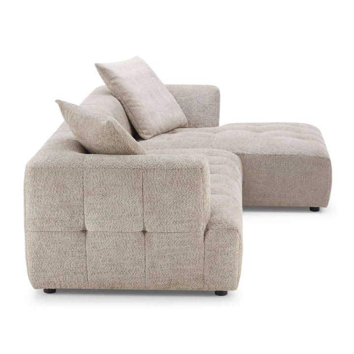 Kaynes Boucle Sectional Sofa Right Side