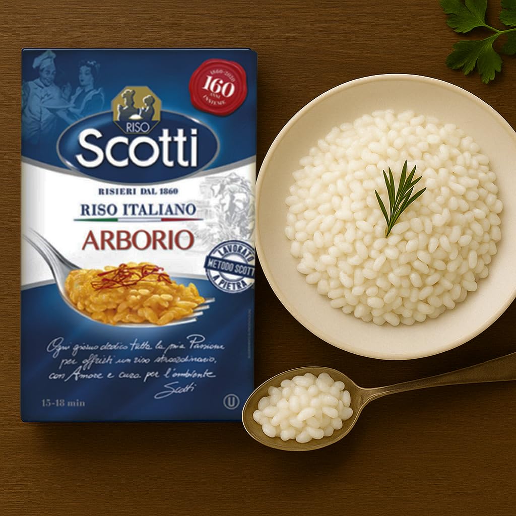 Riso Scotti Arborio Rice – 2.2 lbs. (1 kg)