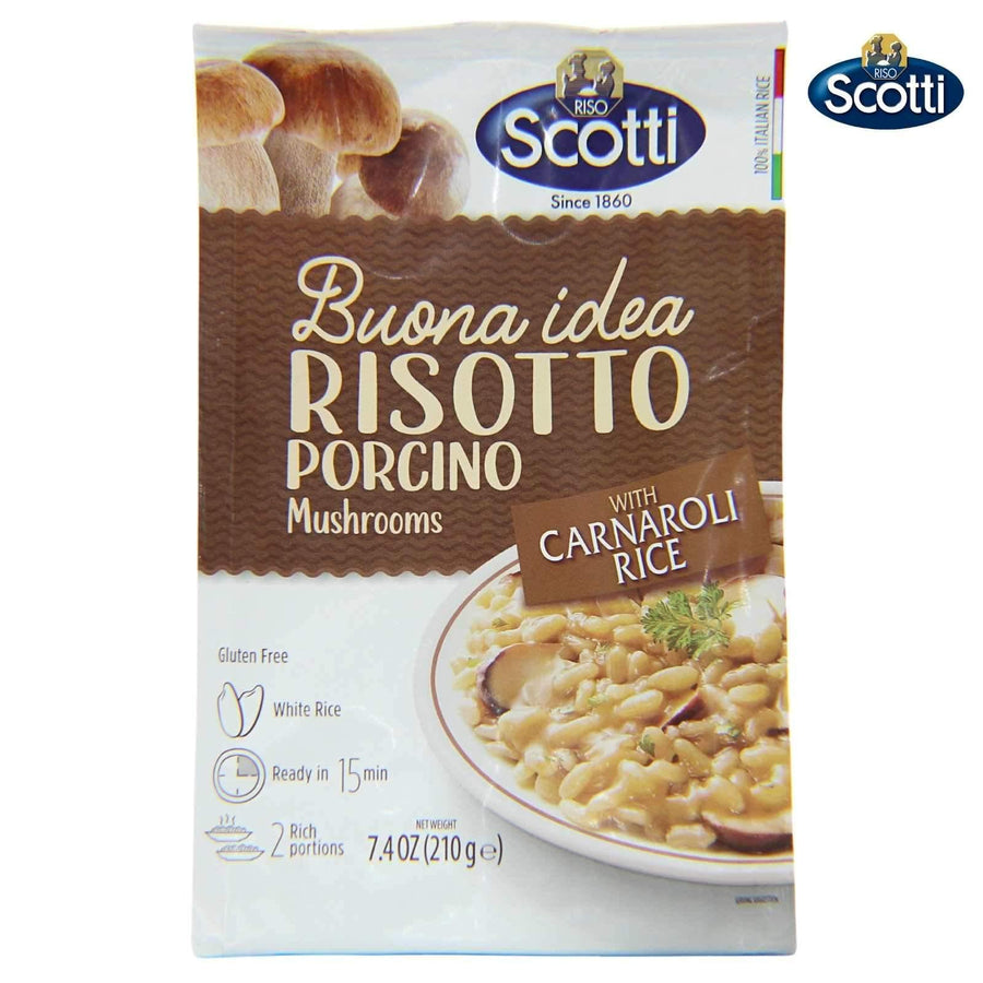 Riso Scotti Buona Idea Ready Risotto 15 Minute (Porcini) – 7.4 oz. (2 Servings)