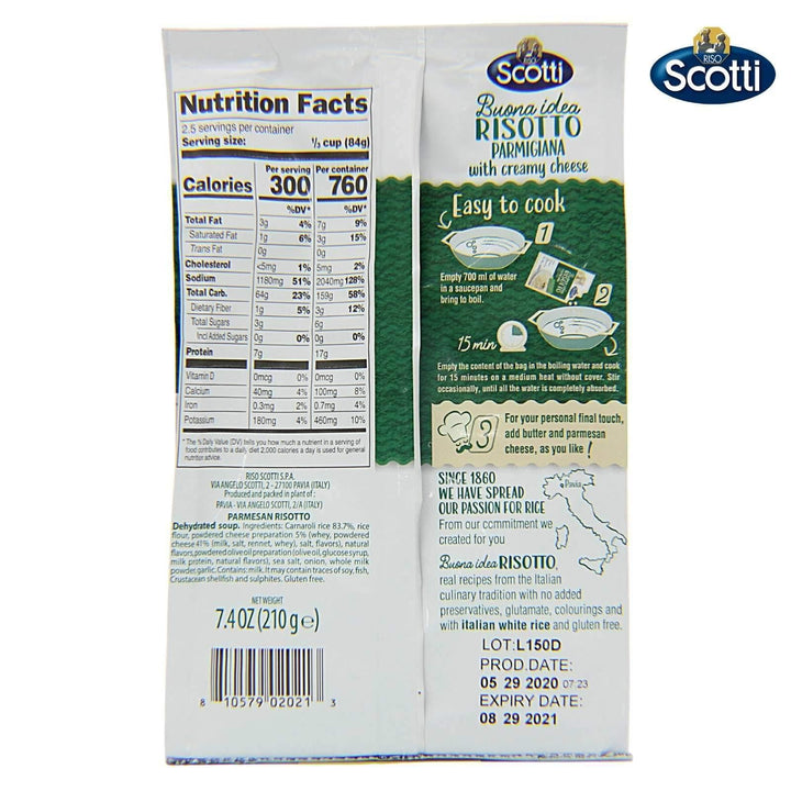 Riso Scotti, Buona Idea Ready Risotto 15 Minute, 7.4 oz. (Parmigiana)