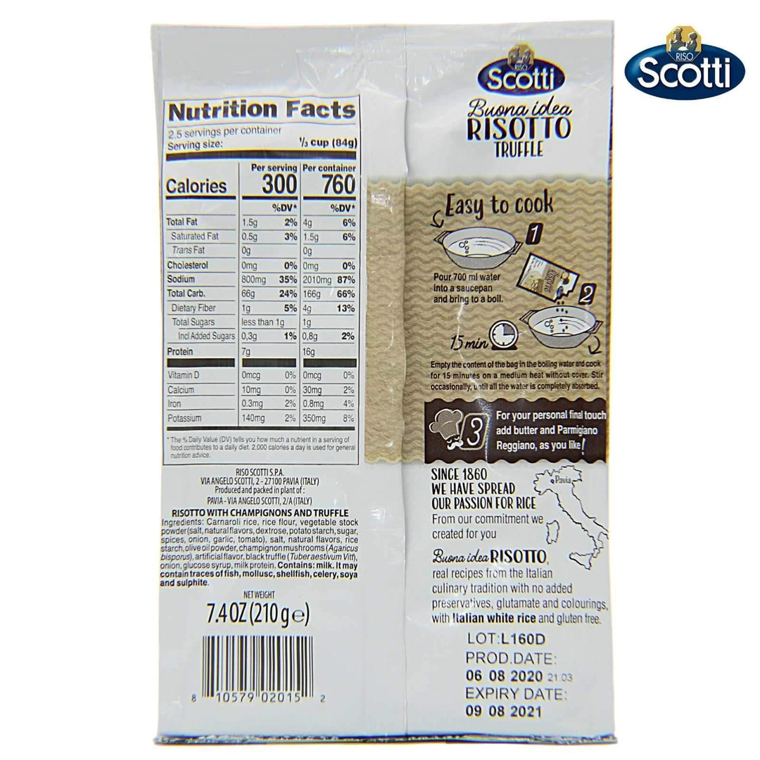 Riso Scotti Buona Idea Ready Risotto 15 Minute (Truffle) – 7.4 oz. (2 Servings)