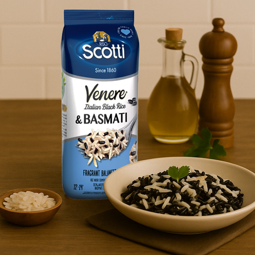 Venere Italian Black Rice & Basmati Rice, 17.6 oz. (500g)