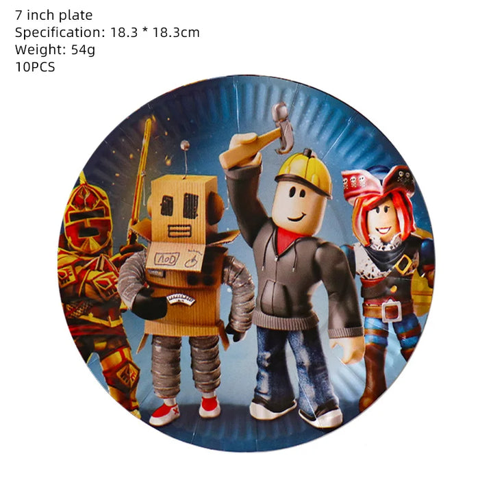 Roblox Birthday Party Decor Set