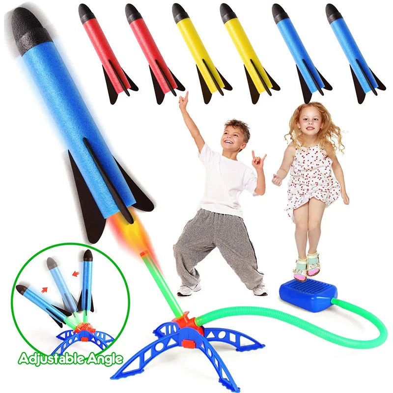 Air Rocket Launcher Toy Foot Pump Soaring Rocket Set 