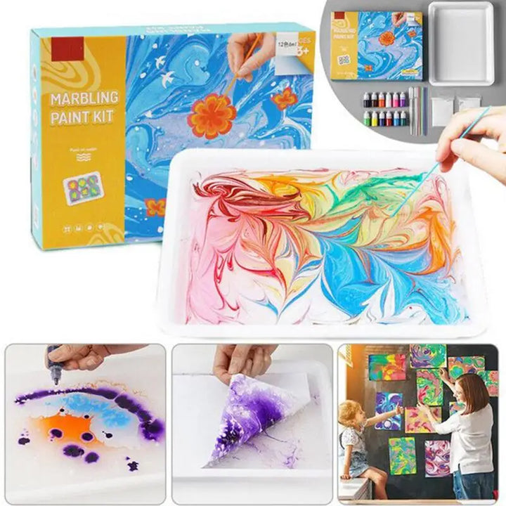 Water Marbling Paint Set Art Kit for Kids and Adults Photo