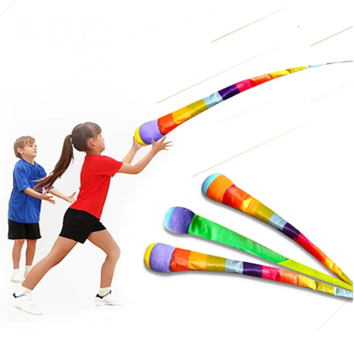 Rainbow Tail Ball Fun Outdoor Sensory Play Toy for Kids Photo