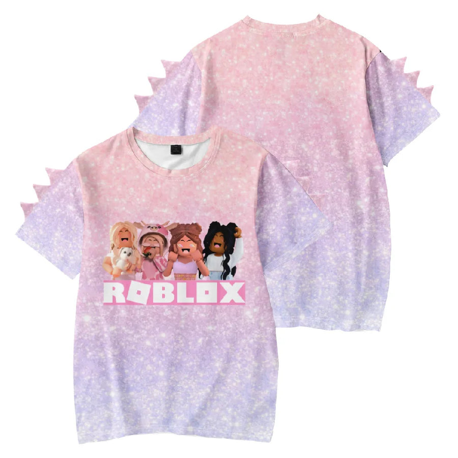 3D Roblox Printed Kids T-Shirt
