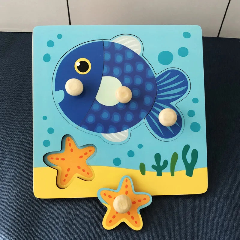 Wooden Puzzle – Educational Toy for Toddlers