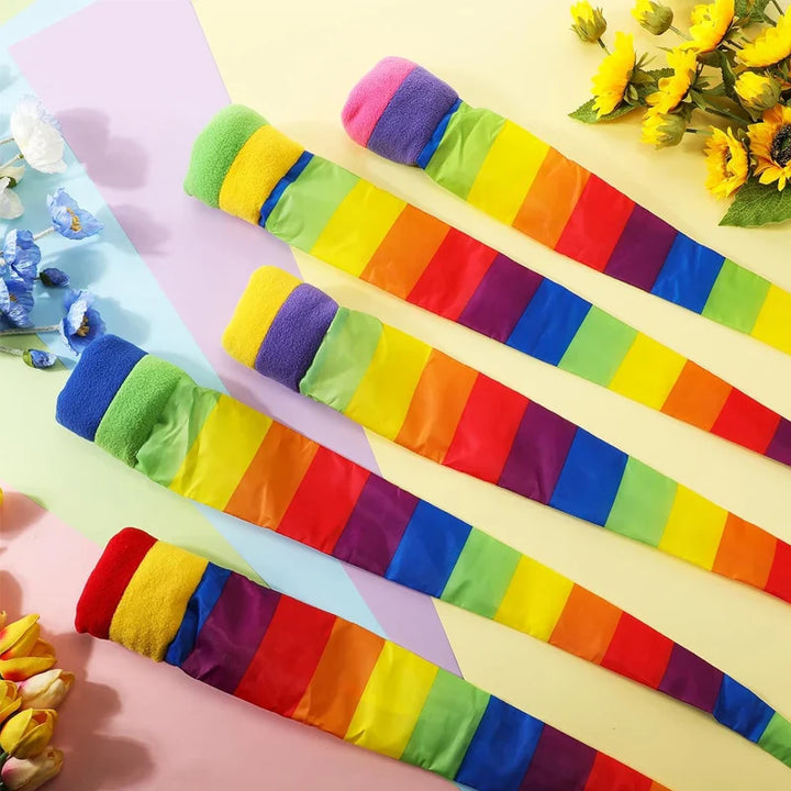 Rainbow Tail Ball Fun Outdoor Sensory Play Toy for Kids Flat