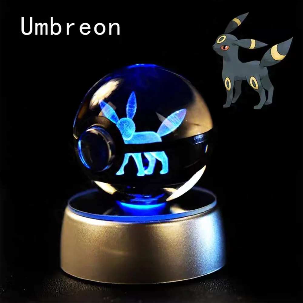 Crystal ball with design on a black background.