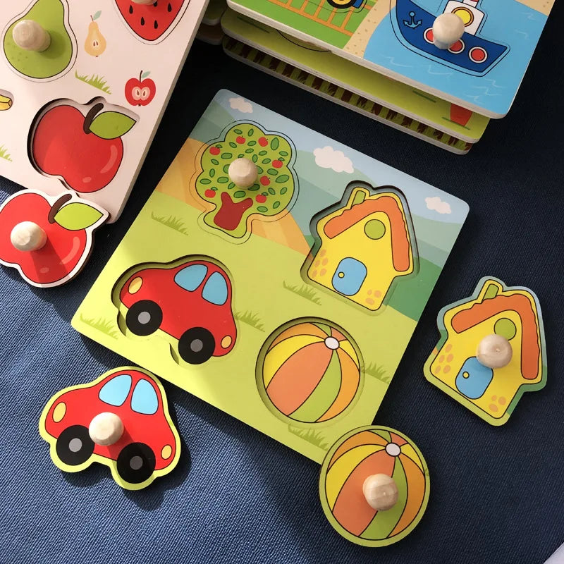 Wooden Puzzle – Educational Toy for Toddlers