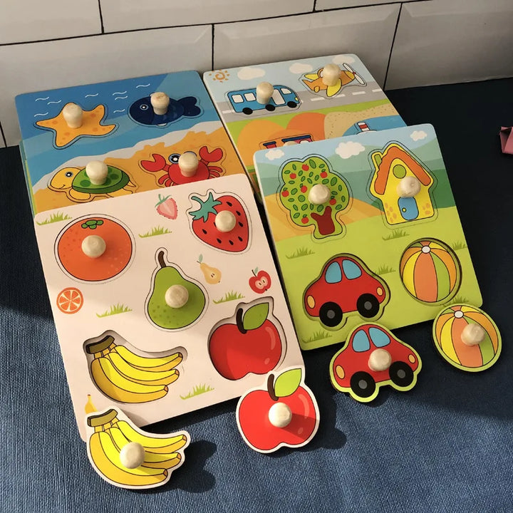 Wooden Puzzle – Educational Toy for Toddlers