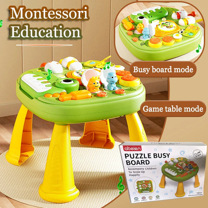 Busy Board Table – Interactive Sensory Educational Toy for Kids