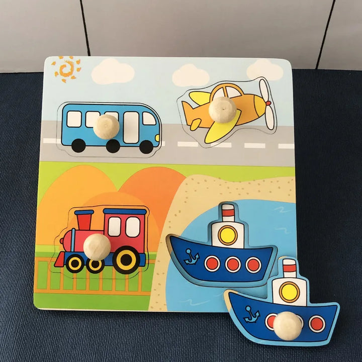 Wooden Puzzle – Educational Toy for Toddlers