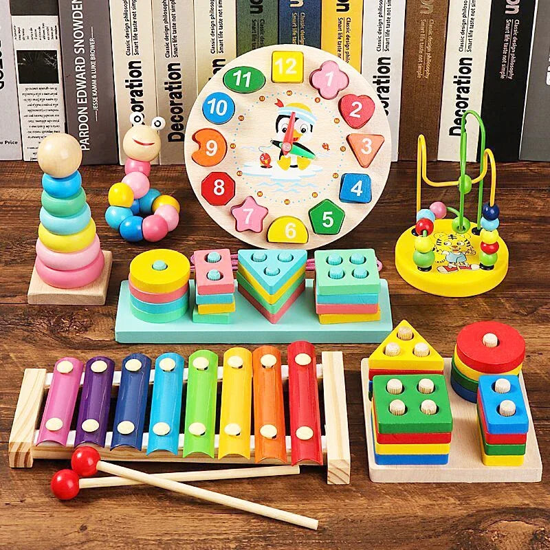Wooden Puzzle Toys Educational Learning Toy for Toddlers