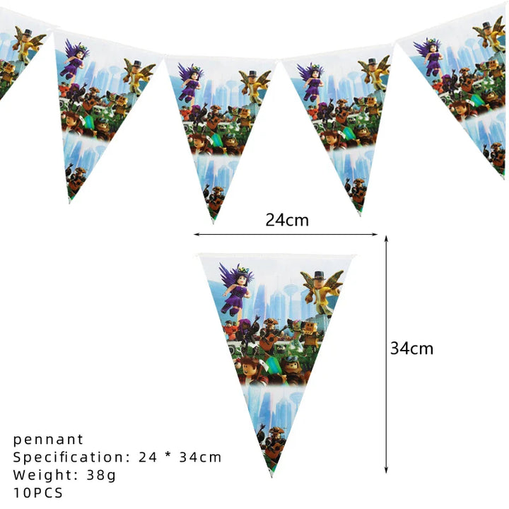 Roblox Birthday Party Decor Set