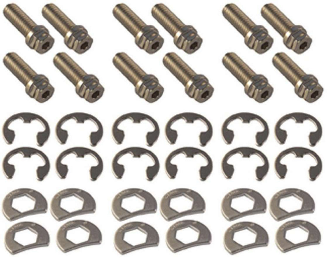 S/S Header Bolt Kit - 6pt. 3/8-16 x 1in (12)