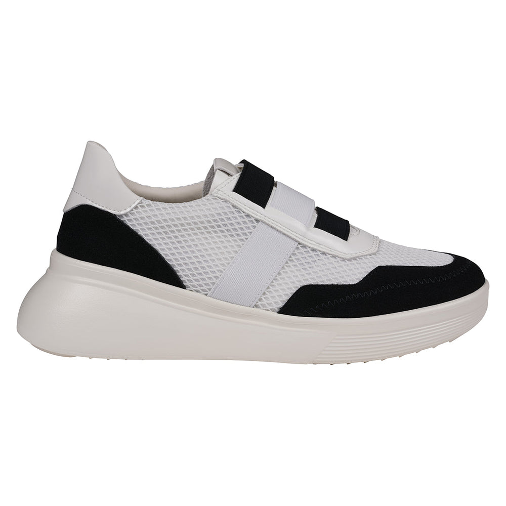 Women's Stefani Black Wedge Sneakers