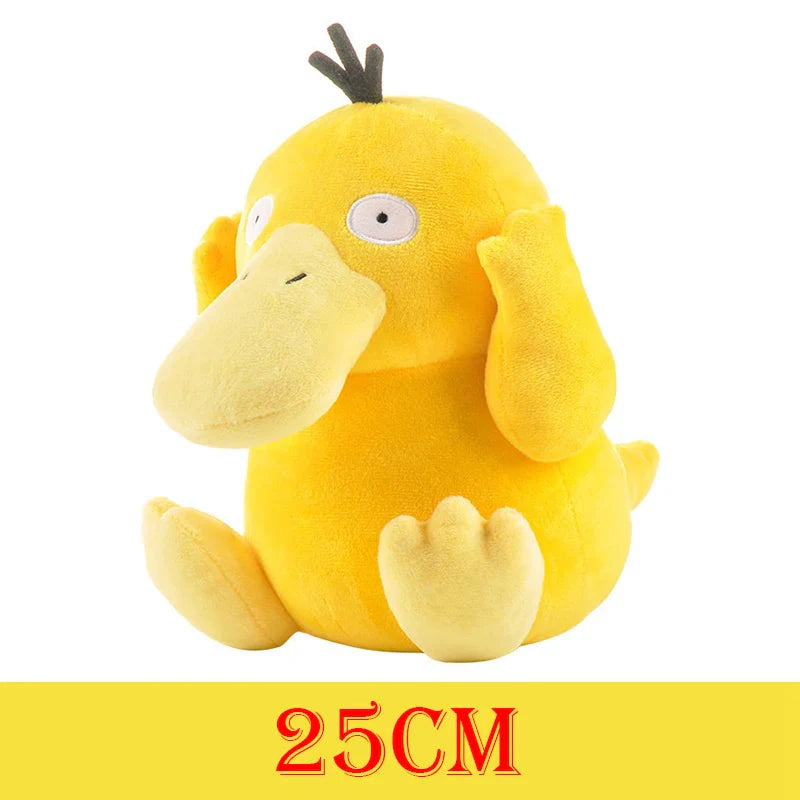 Yellow plush toy with a small size indicator.