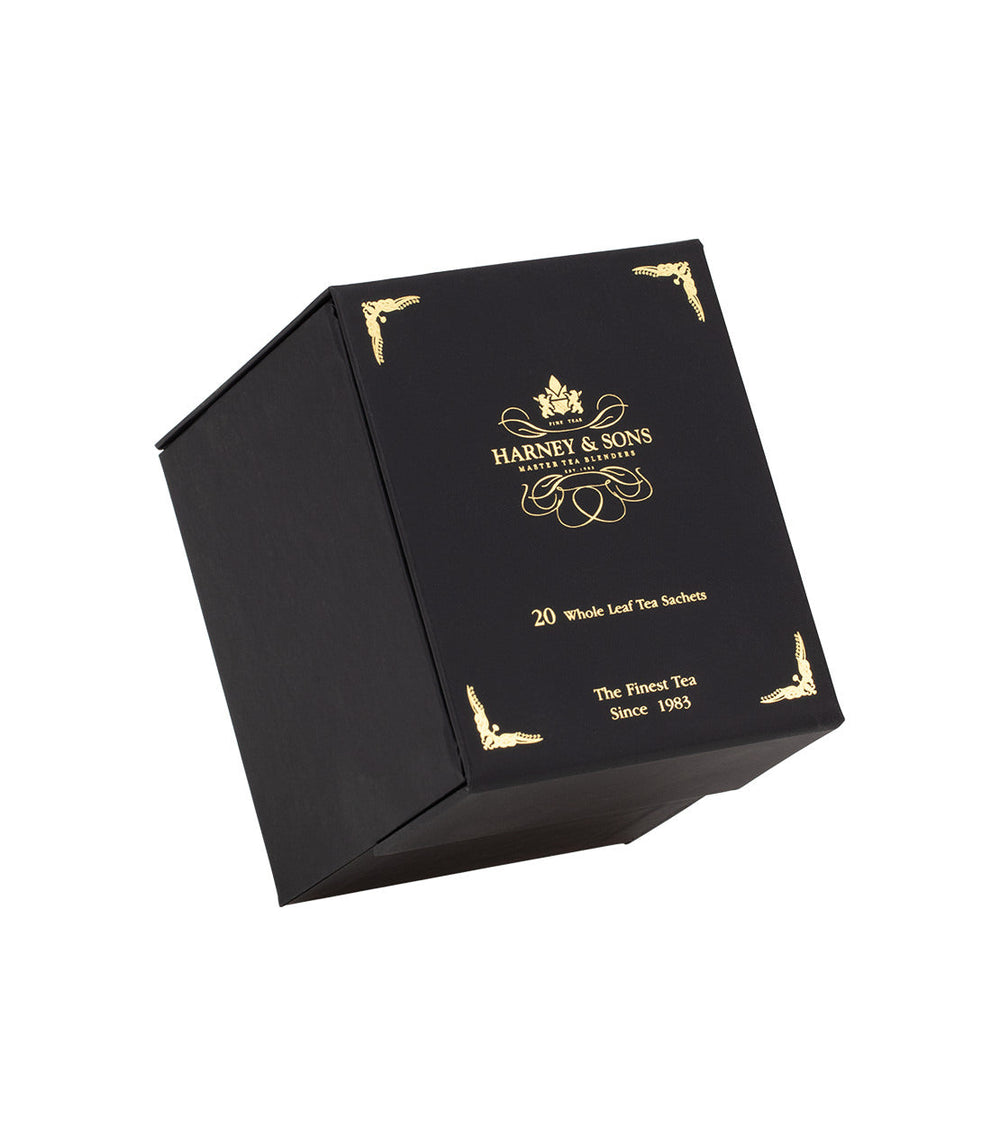 Harney Heritage Wrapped Sachet Tea Sampler Black Box Cover