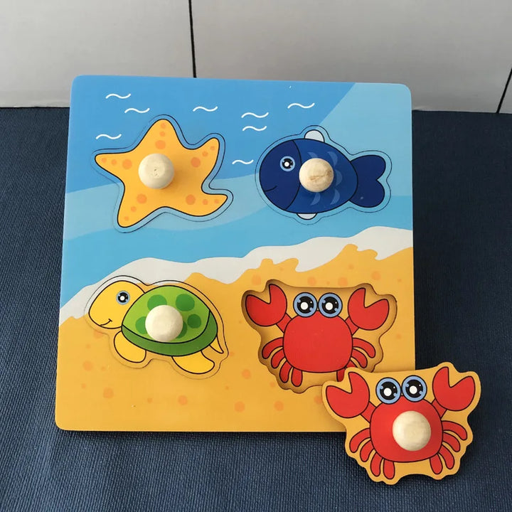 Wooden Puzzle – Educational Toy for Toddlers
