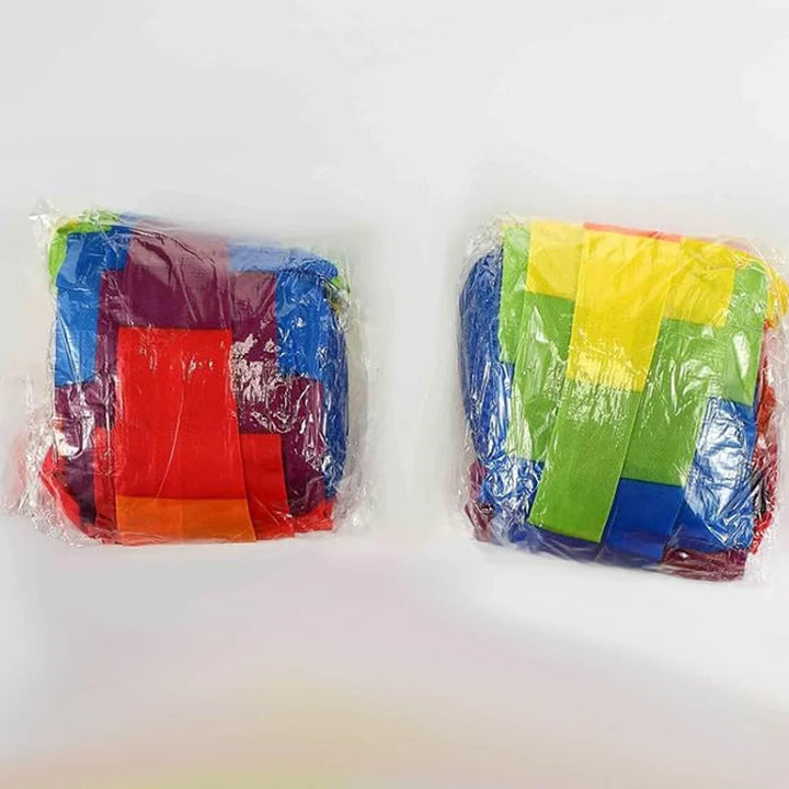 2 Packs of Rainbow Tail Ball Fun Outdoor Sensory Play Toy for Kids